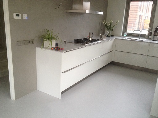 houten vloer gietvloer